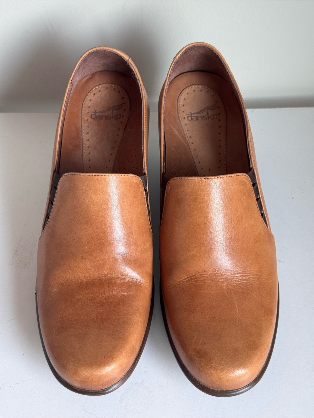 Dansko Raphael Leather Pumps Women's EU 41 US 10.5-11 Tan Slip On Comfort Shoes - Picture 2 of 8